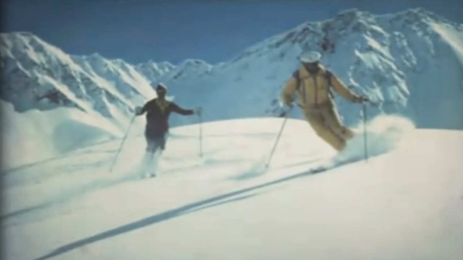 Heliskiing back in the days